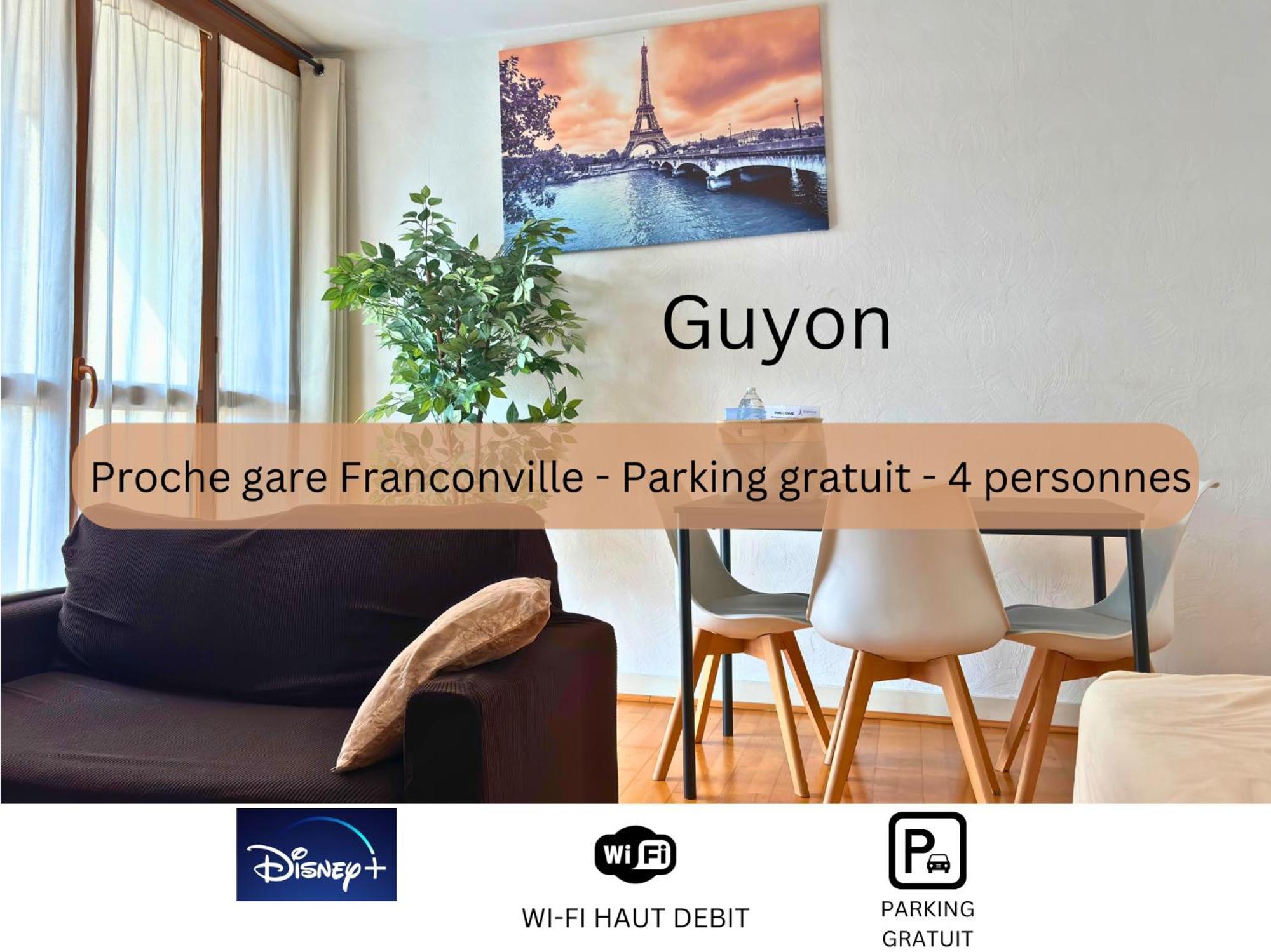 Guyon - Cosy Proche Gare Parking Facile - Balcon #Sirdest Apartman Franconville  Kültér fotó